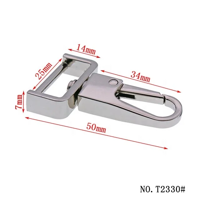 TANAI Swivel Trigger Hook Square Shape Metal Snap Hook Handbag And Backpack Hardware Decoration Accessories