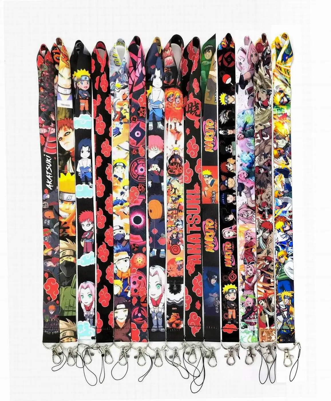 Narutoes Lanyard Keychain ID Card Pass Mobile Phone Badge Neck Strap for Boys and Men