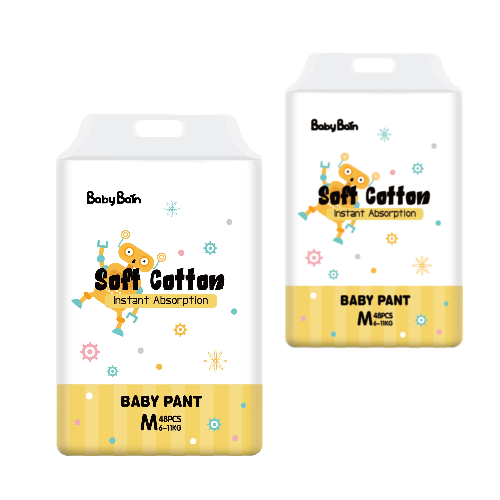 Customized Super Absorbent Baby Diapers Disposable Diaper Pull up Pants Thin Baby Diaper