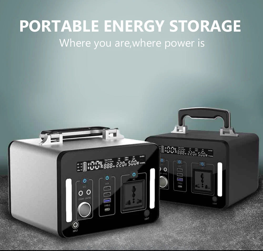 1000 Watts Portable Power Station 960 Charging Power Bank Station Outdoor 110V Power Station Desk