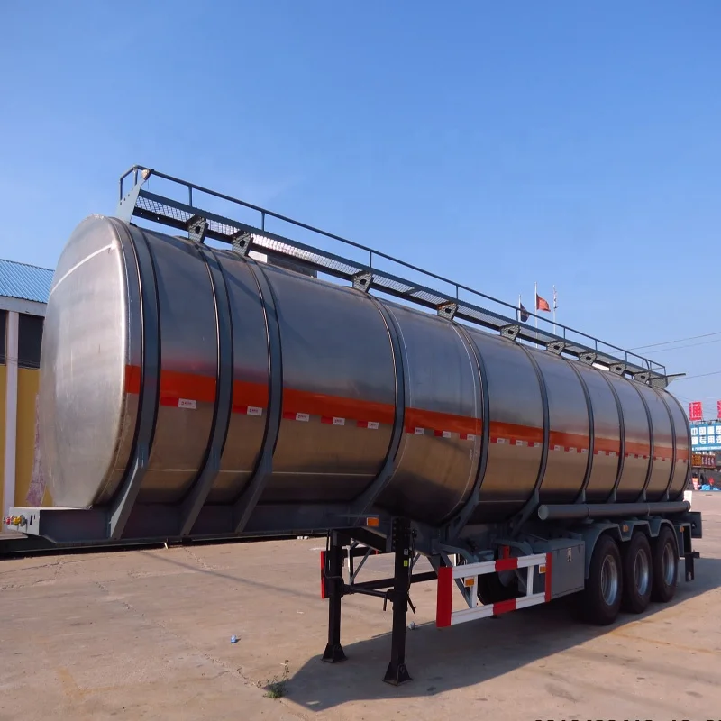 Tri-axle fuel tanker truck trailer dimensions