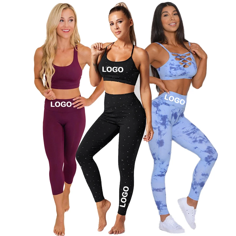 2021 Hot Sale Explosion Sports Yoga Clothing Gym Fitness Wear High Waisted Workout Leggings Yoga Set - Buy Yoga Set