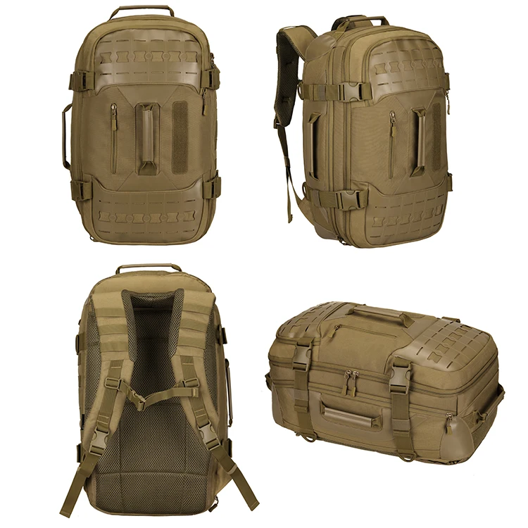 Protector Plus Custom Large Capacity 1000d Polyester Outdoor Multifunction Duffle Bag Gym Fitness MOLLE Men Tactical Backpacks