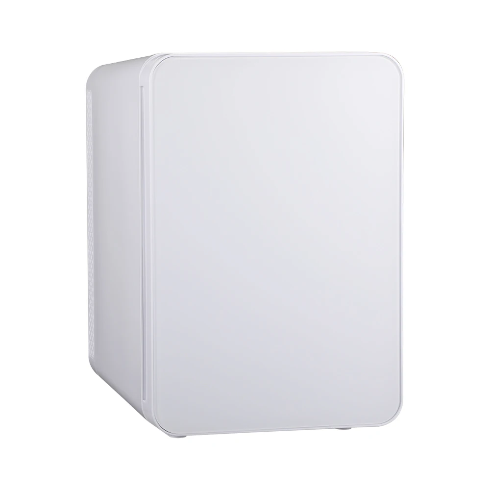 Small Refrigerator With Glass Front White 10l Mini Fridge 12v Portable Cooler Warmer Food