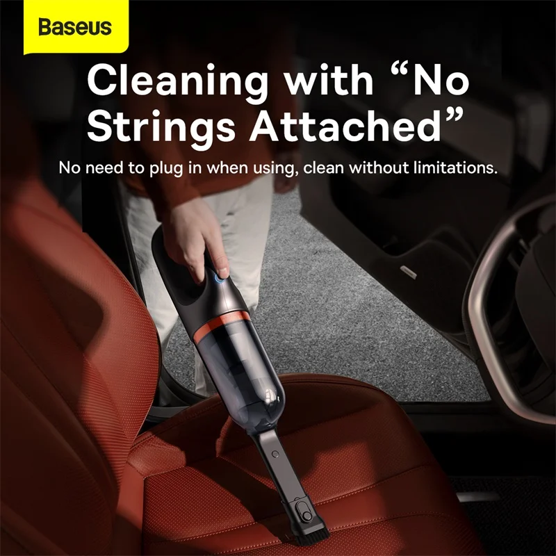 Baseus A7 Wireless Car Vacuum Cleaner 6000Pa w 500ml Dust Capacity For Household Auto Cleaning Portable Handheld Vacuum Cleaner