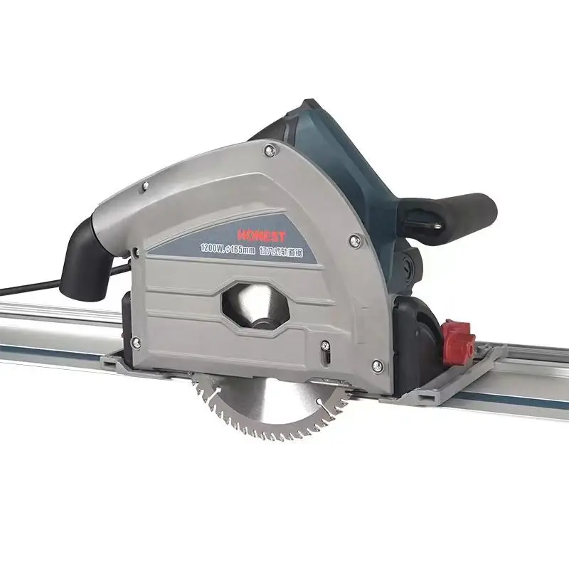 AKX Circular Track Saw With 165mm Blade Diameter For Precision Wood Cutting Electric 1200w Oem Cutting Machine Circular Saw