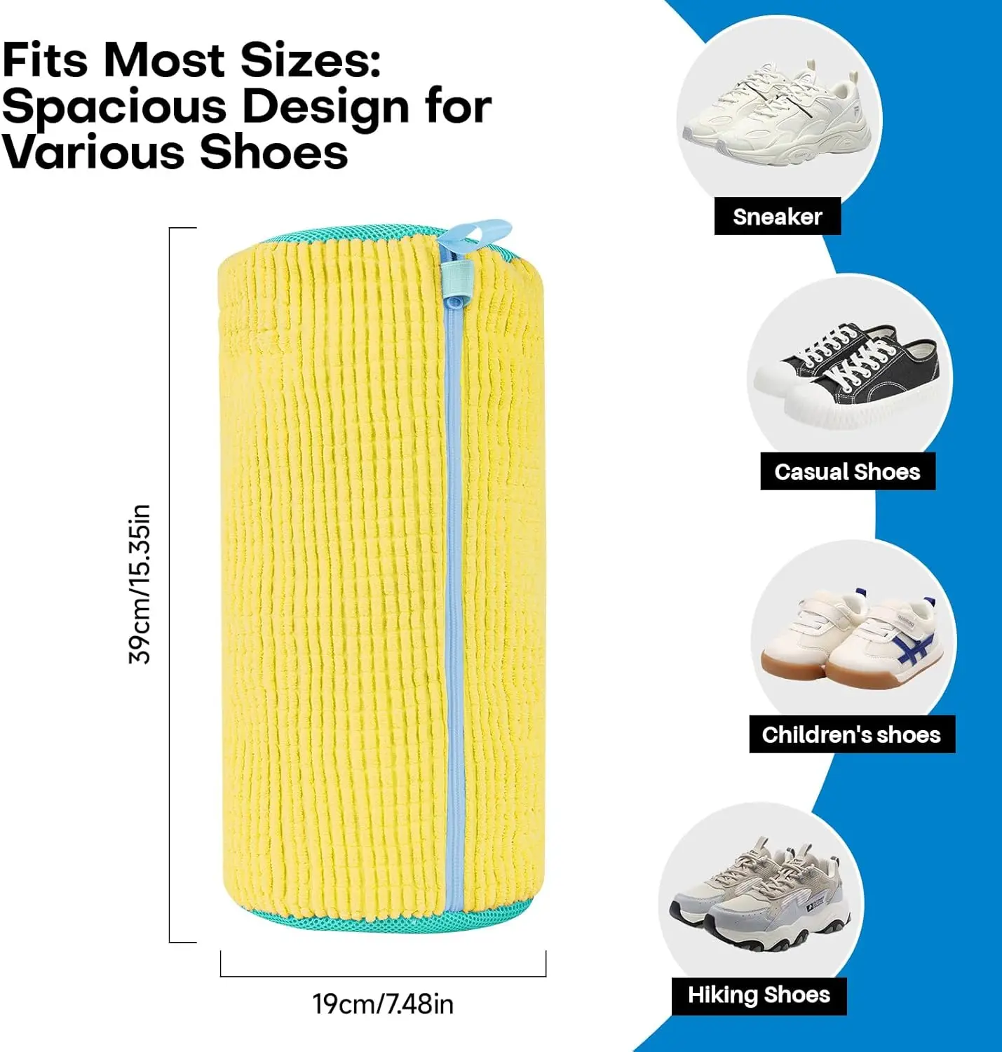 Factory Reusable Chenille Shoe Cleaning Bag For All Shoe Types Laundry Bag Washer Dryer Unstain Shoe Washing Machine Bag