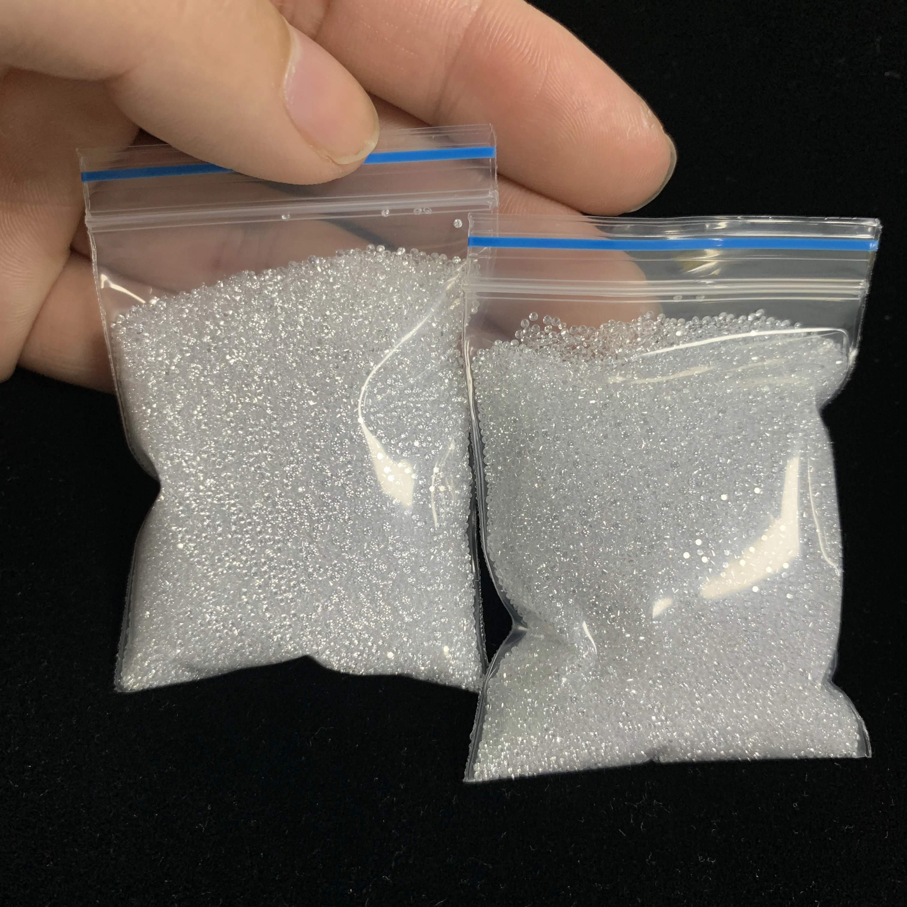 Melee Moissanite Diamonds Round Brilliant Cut D VVS Clarity Quality 0.7-3.0mm Small Size White Moissanite Loose Stones