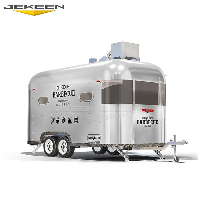 JEKEEN Buy A Modern Double-layer Mobile Commercial Pizza Kitchen Restaurant Catering Food Trailer