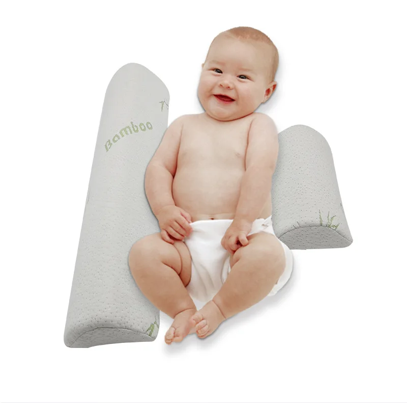 
New Design Safe Lift Universal Sleep Positioner Memory Foam Baby Pillow With Anti Roll 