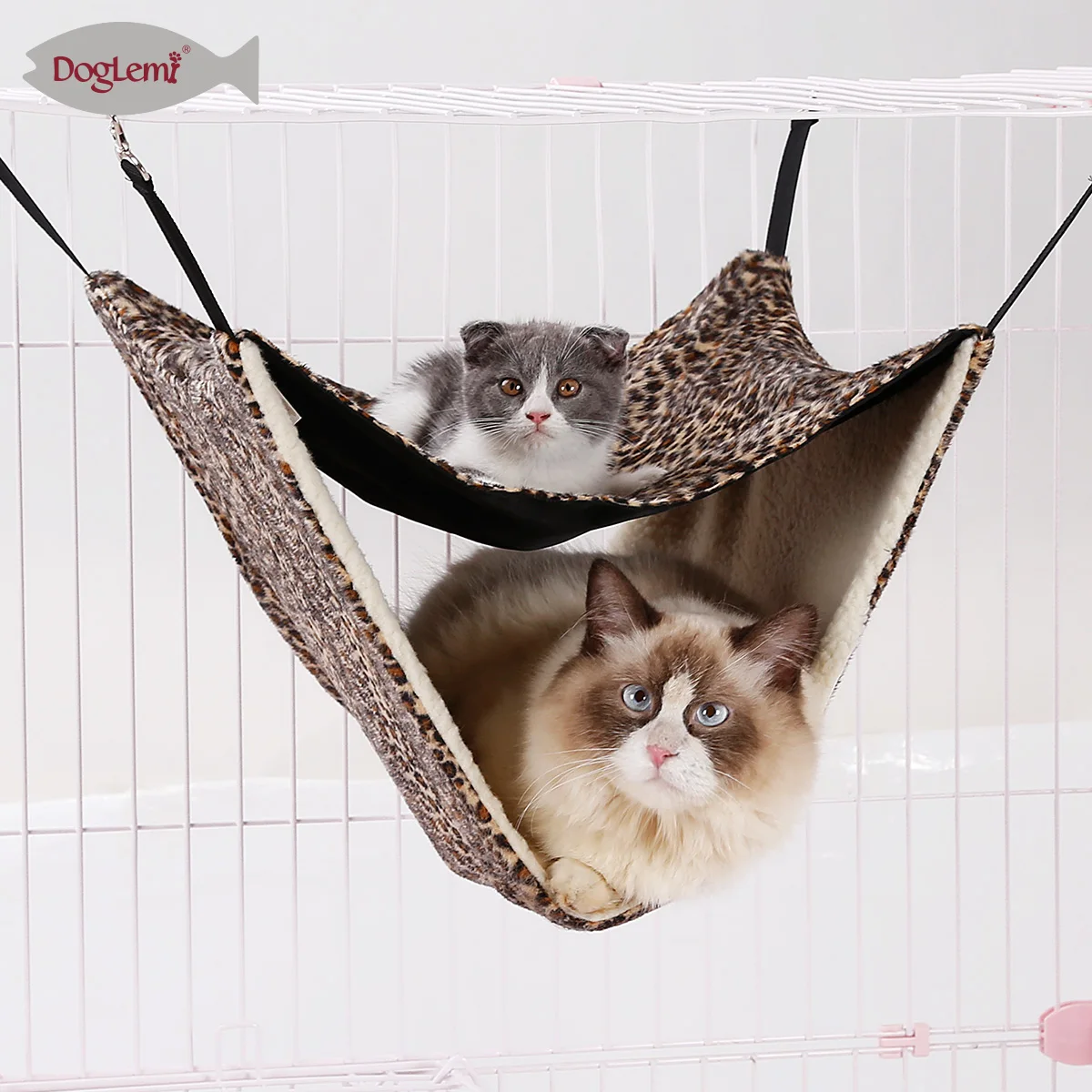 cat hammock Summer Winter New Arrival Eco Friendly Double-Deck Cat Hammock Bed Cat Indoor Pet Hammock
