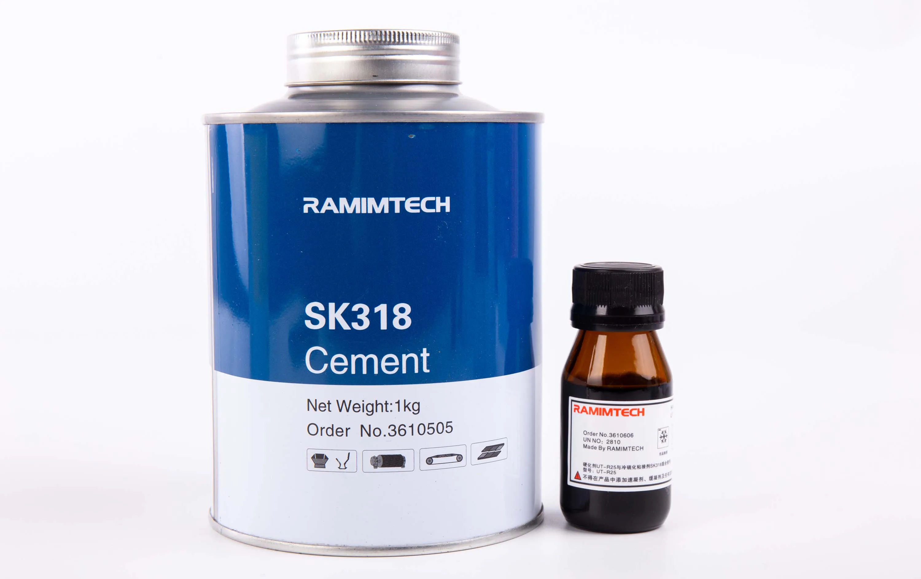 Cement plant conveyor belt cold vulcanizing rubber bond repair adhesive