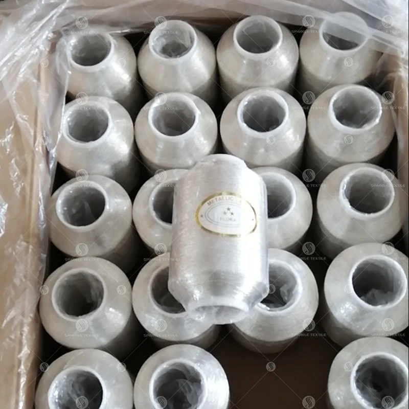 Hot Sale High-Quality Wholesale ST Type Sky silvergold metallic yarn Japanese Metallic Yarn metallic lurex yarn