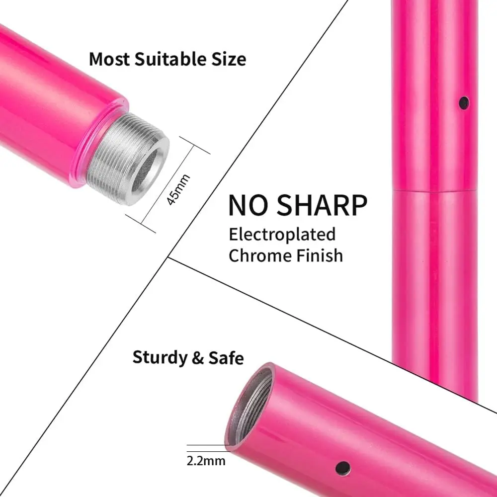 Pole Dance 45MM Portable Dancing Pole Easy To Install Adjustable Height Spin Dance Stripping Pole For Home Fitness Exercise Club