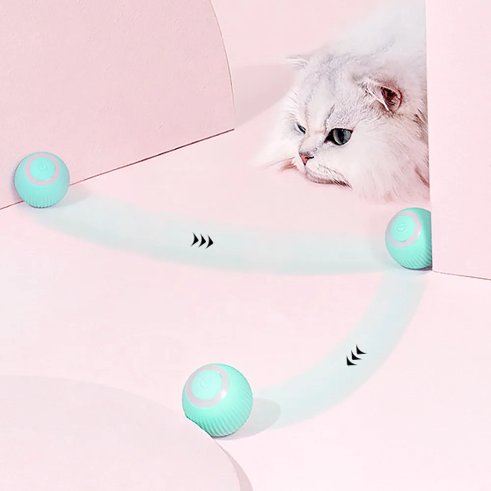 Hot sale  Interactive Toy Ball Cat Toy Ball Molars Bite resistant and Relieve boredom Electric tease cat smart ball