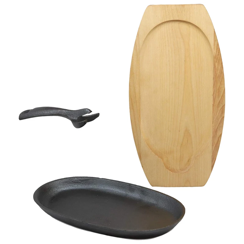 China manufacturer wholesale quality new style oval cast iron skillet price