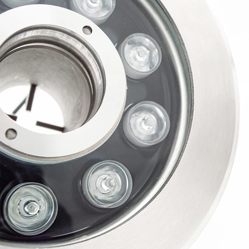 Outdoor led underwater spotlights stainless steel waterproof ip68 submersible 6w pool lighting led fountain lights