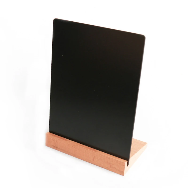 DIY Handwriting acrylic menu sign board, A4 A5 A6 T L Shaped Tabletop black Acrylic menu poster Sign Holder display board