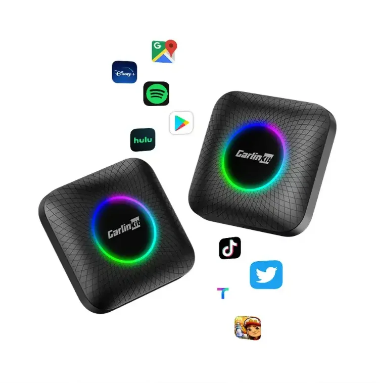 New!!!  Carlinkit Tbox Plus Led 4+64GB Android 13 Car Box Sim Portable Wireless Android Auto Carplay Ai Box For Youtube Netflix