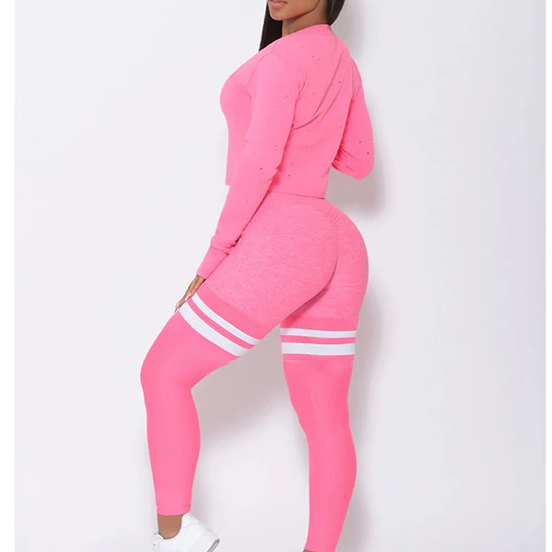 Bless 2022 womens unique yoga sets gym fitness sets tummy control woman yoga set