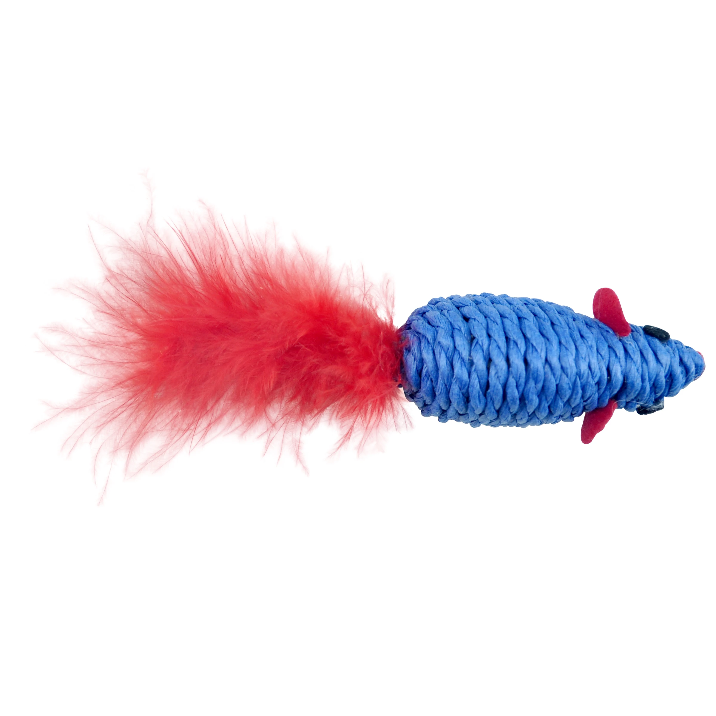 
New Design Sisal Mice Feather Tinker Bell Teaser Mouse Toys For Cat Pet Product 