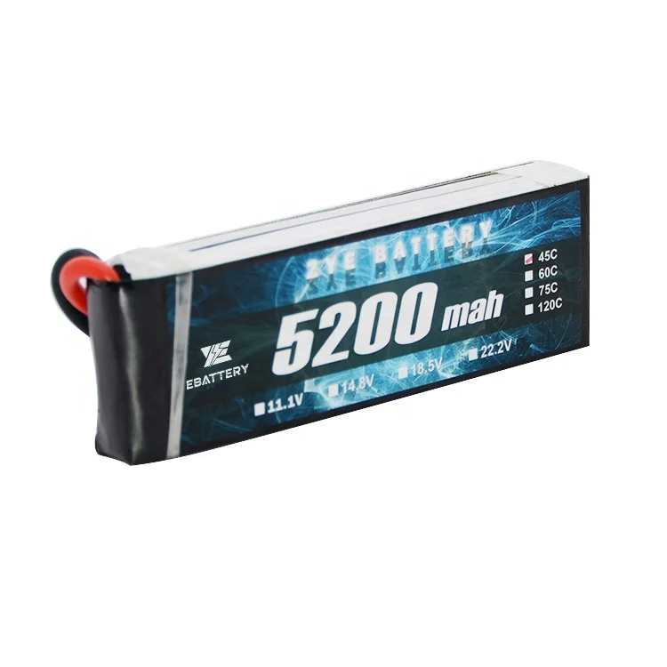 ZYE OEM Custom Factory Power Tool High C Batteries 7.4V 11.1V 14.8V 18.5V 22.2V 5000mah 5200mAh Lipo Battery Pack