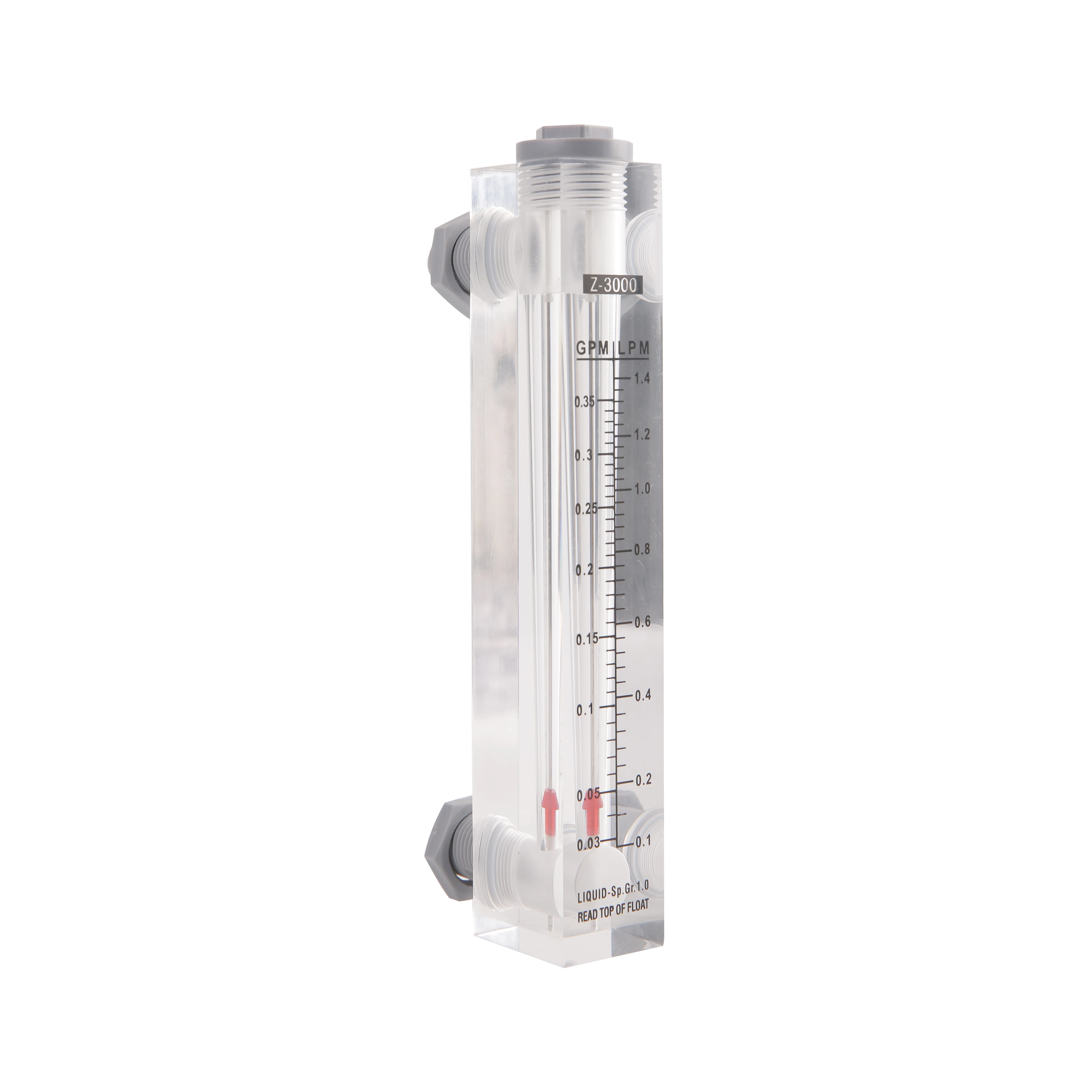 High quality KIO liquid air water Plexiglass flowmeter 304ss float gas glass tube rotameter for water