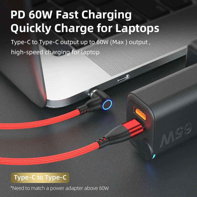 90 Degree TYPE C Magnetic Charging Cable | 3 in 1 L Shape Data Cable Compatible With Micro USB Type C Android  iPhone