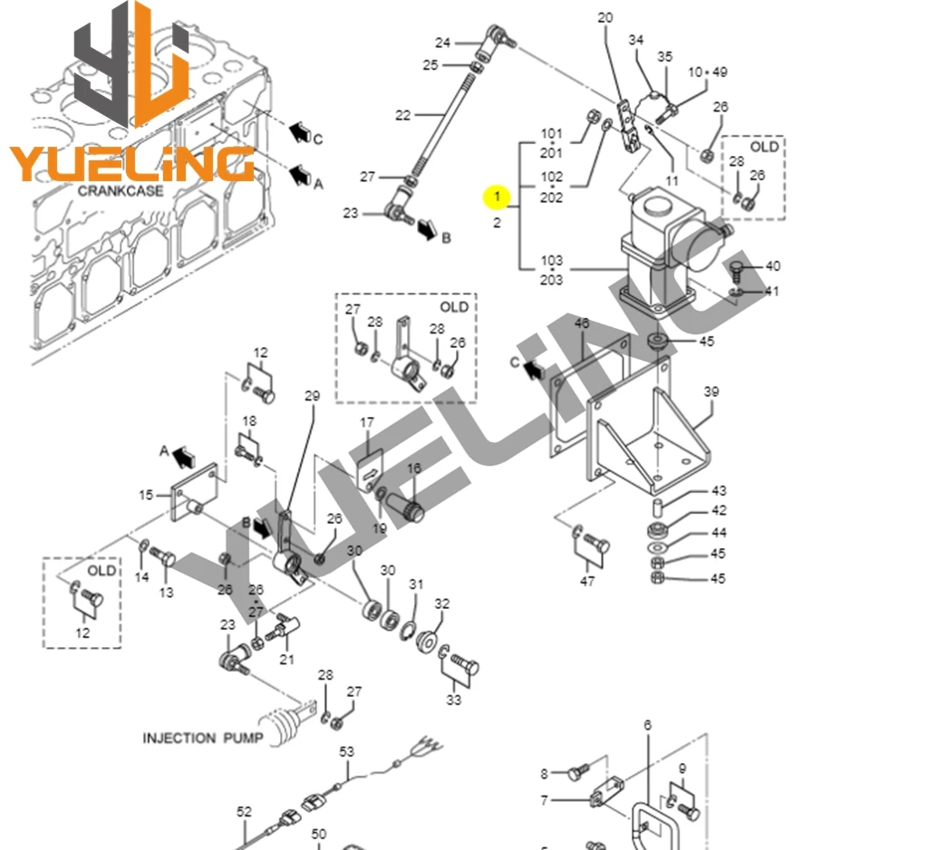 SG4017BR 04410-32100 привод SG4017CR 04410-36040 для MITSUBISHI S6R/S12R/S12A2/S12H/S6A3/S16R/S6B Запчасти дизельного двигателя