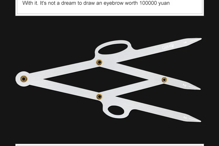 New Golden Ratio Permanent Makeup training Tool Brow Ruler Measurement Microblading Tools measured brow tattoo