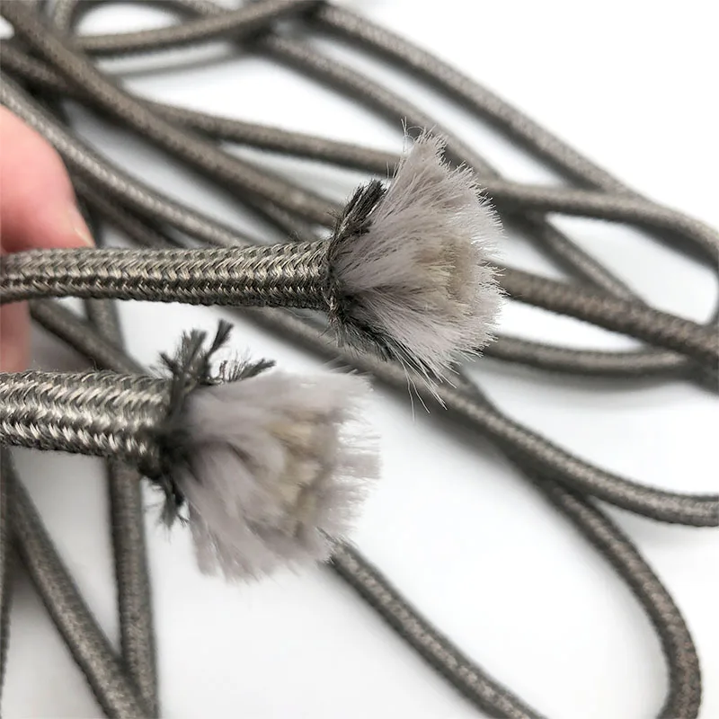 6mm elastic electrostatic rope polyester conductive rope printing machine film laminating machine special anti-static steel rope