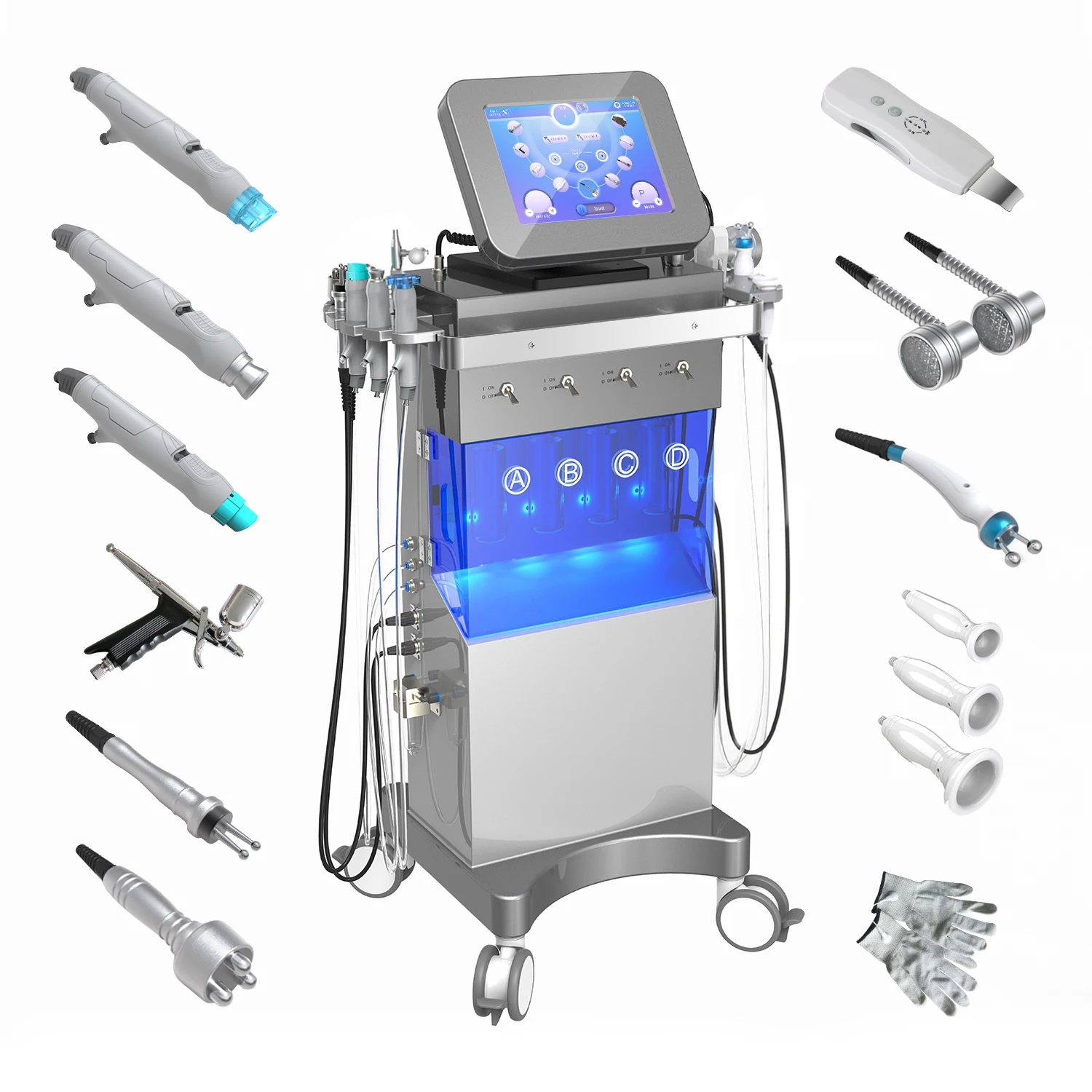 2025 Newlife Factory Facial Machine Spare Parts 12 in 1 Hydra Peeling Diamond Dermabrasion Instrument Accessories