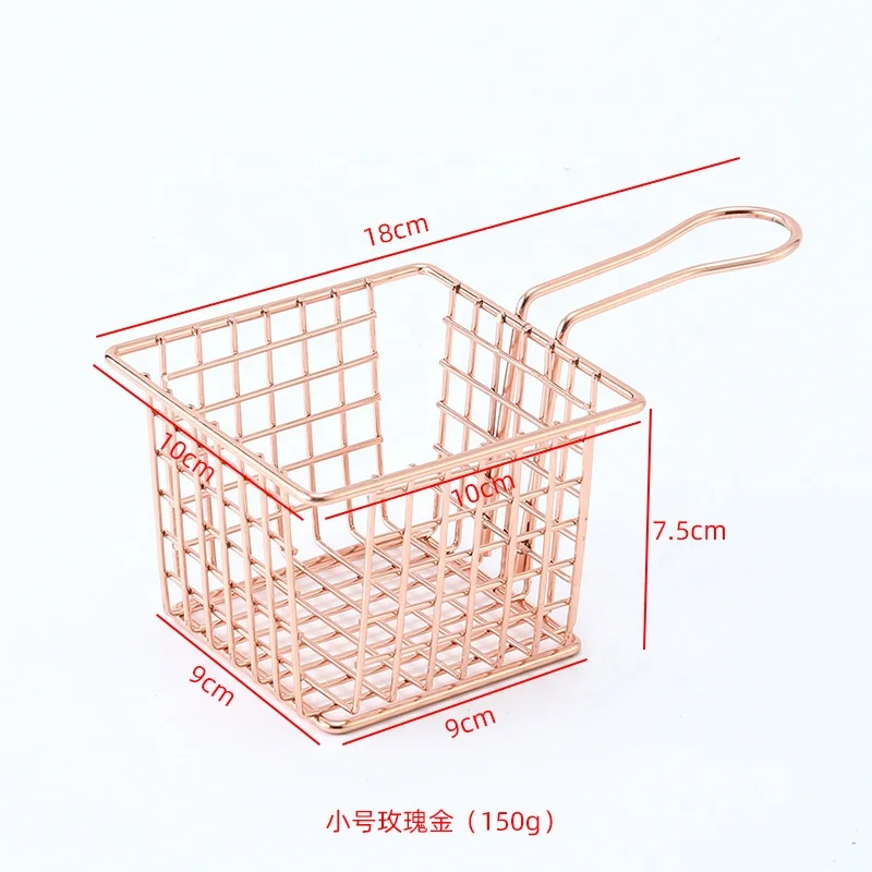 American creative snack basket French fries basket Western restaurant dim sum chicken wings fried chicken bread basket