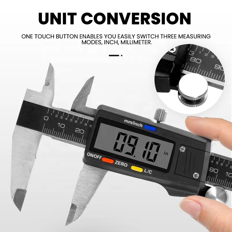 Electronic Micrometer Caliper with Large LCD Screen Auto-Off Feature Digital Vernier Caliper Digital Caliper 150mm