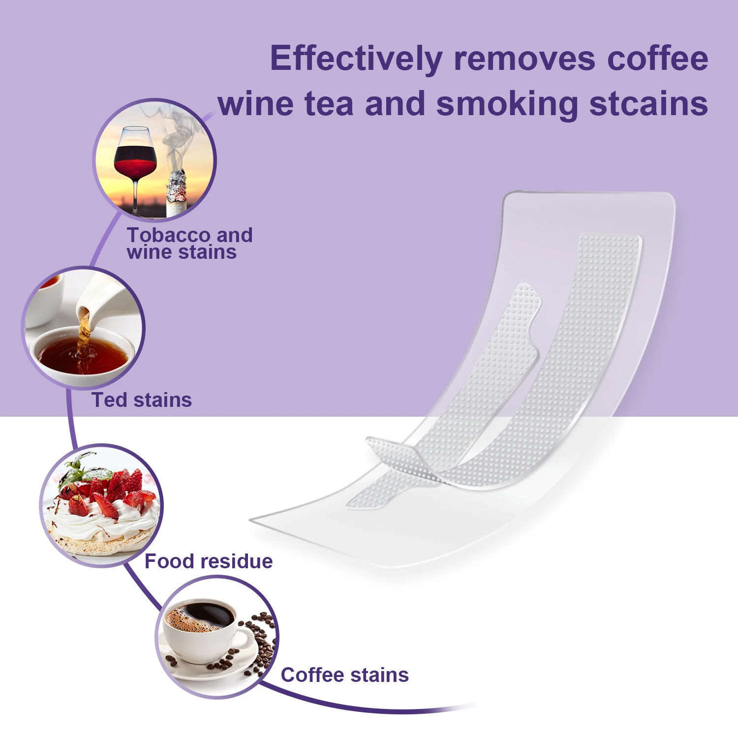 Wholesale Home Dental Peroxide Free V34 Color Correcting Teeth Whitening Strips