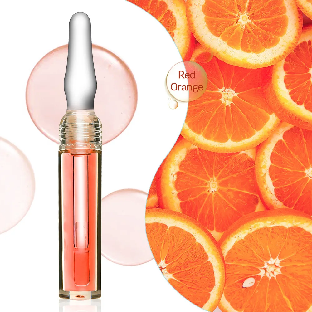New Private Label Berry Water Mist Vegan Small Ampoule Moisturizing  Lip Care Oil Spot Glass Tube Lip Plumping  Lip Gloss