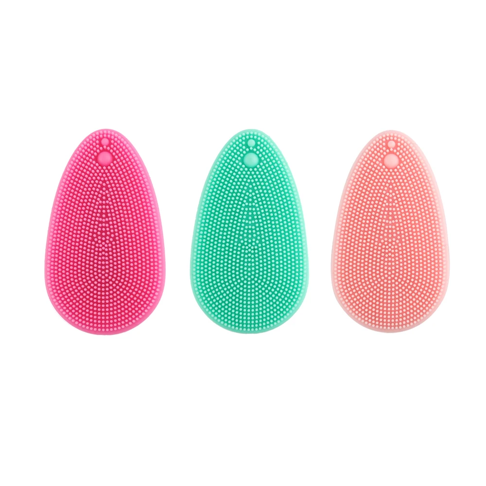 Silicone Triangle Facial Cleaning Brush Private Label High Quality Face Cleaning Massage Brush Wholesale