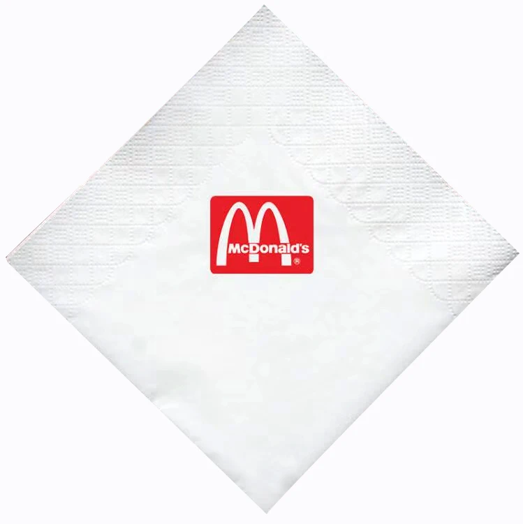 beautiful  dot embossed    cocktail  napkin  customized printed logo napkins