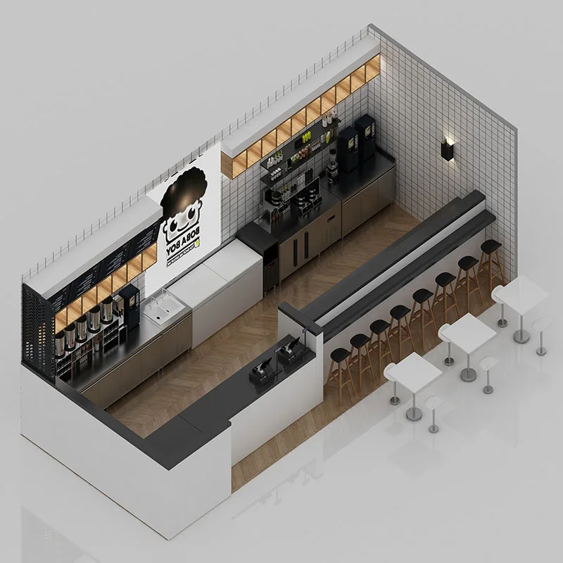 
Affordable Milk Tea Shop Chain Design tea shop coffee shop decor wisda display 