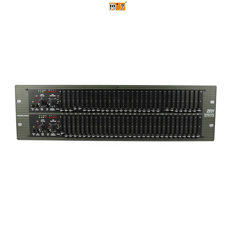 Model 2231 Professional Audio Equalizer With Noise Reduction 20 Series EQ For Music Festival