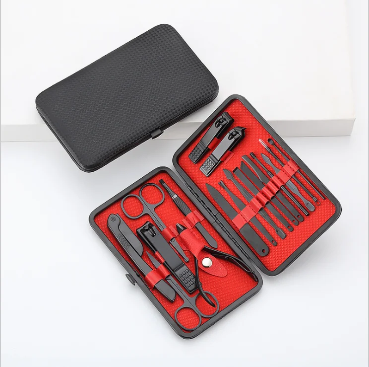 A39 Professional Pedicure Tools Stainless Steel Nail Clipper Nail Care Tool Kit Manicure Pedicure Set