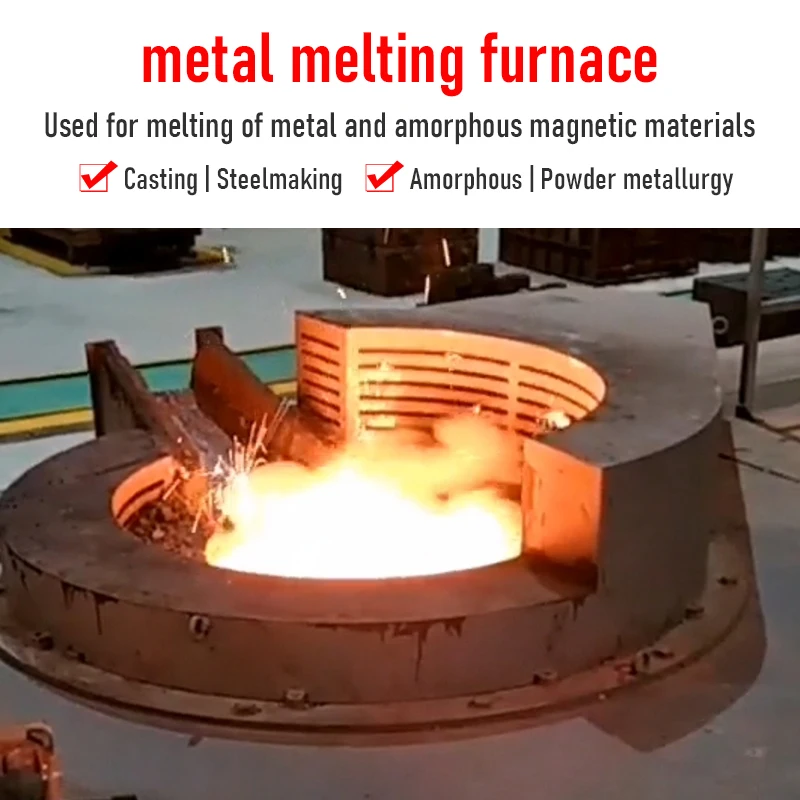 8Ton 10Ton 20Ton 25Ton High Capacity Scrap Steel Copper Ore Industrial Metal Melting Furnace