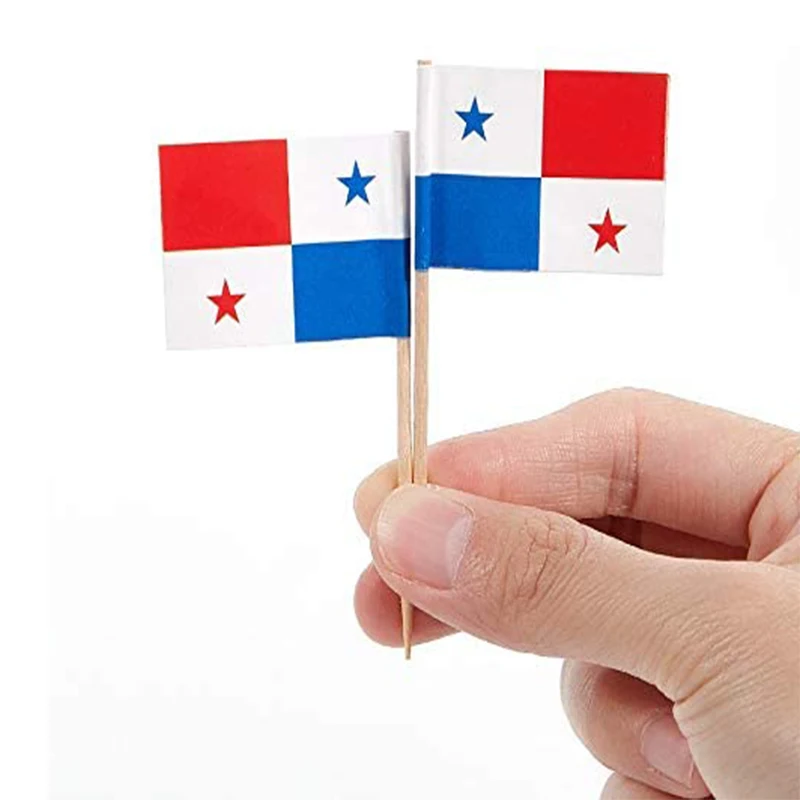 Wholesale Cake Decorating Country Flags Wooden Skewer Flag Switzerland Disposable Cake Flags