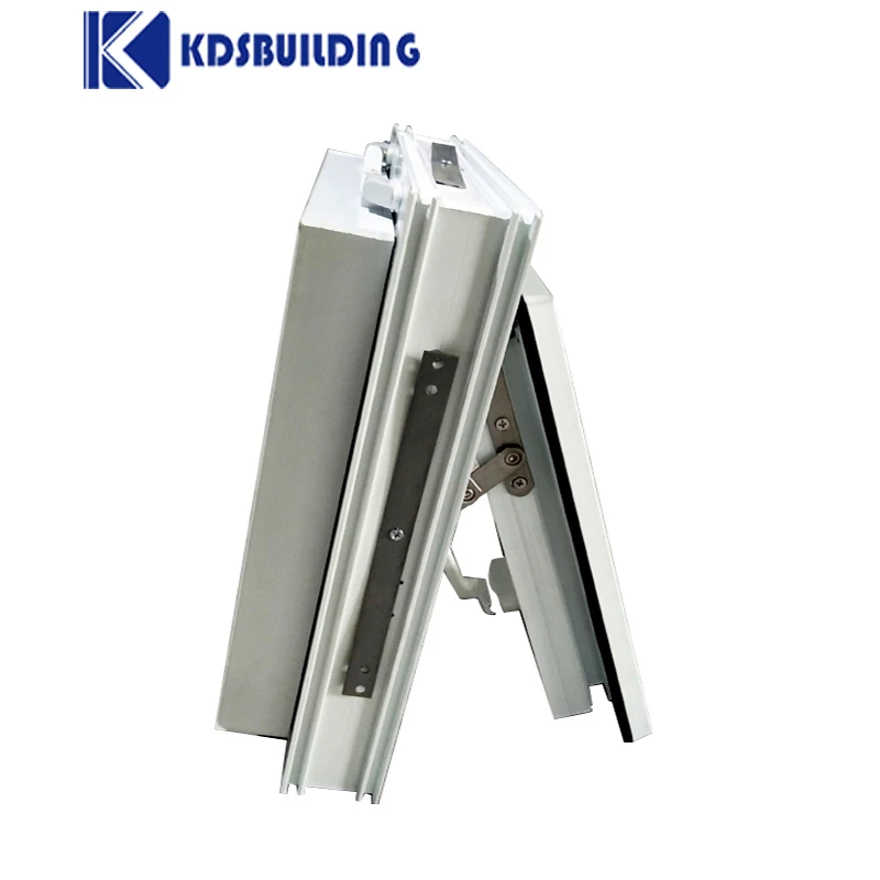 Kdsbuilding Reflective Gas Strut Spring 2 Pane Commercial Fixed Large UPVC Awning Windows Australia White for Comfort Room