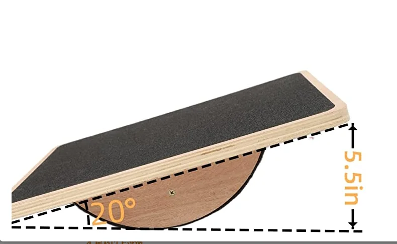 Balanced fitness board exercise suitable for children and adults, wooden balance board