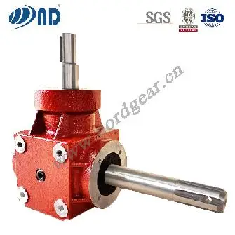 ND B0881 1000 RPM 2 to 1 Ratio Cast Iron Box Speed Reducer 90 Degree Right Angle Gearbox