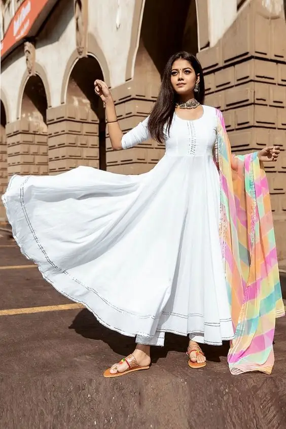 
Ladies Casual Cotton Kurti For Partywear Indian Long Designer Women Kurti Indian Cotton Long Sleeve Women Kurtis With Dupatta 