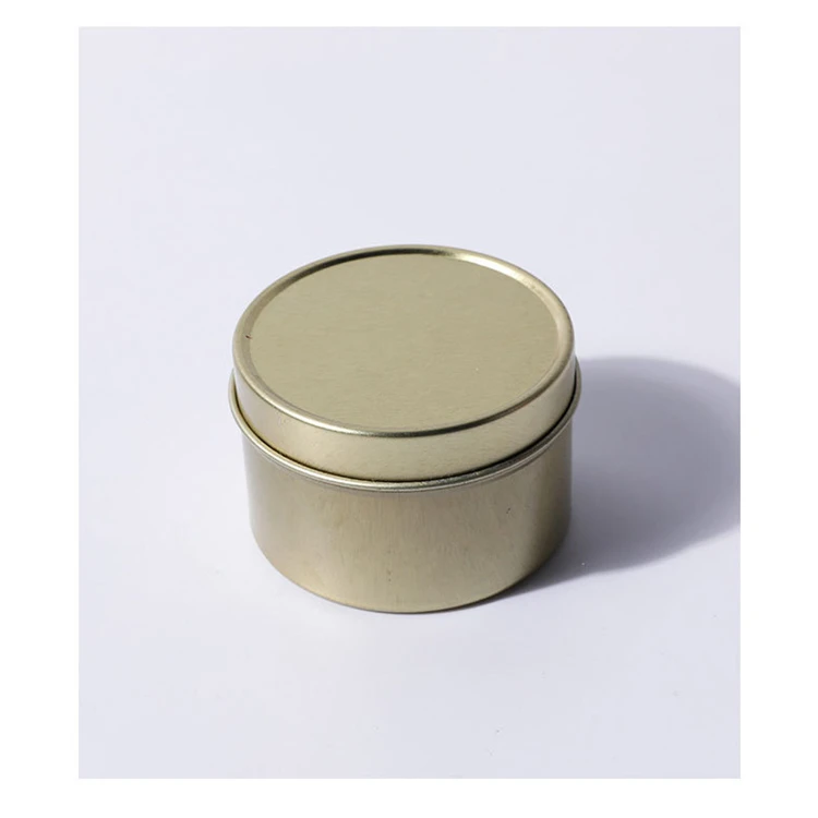 lidded handmade tin custom wholesale gifts fragrance soy wax luxury scented candle withdried flower and healing crystal