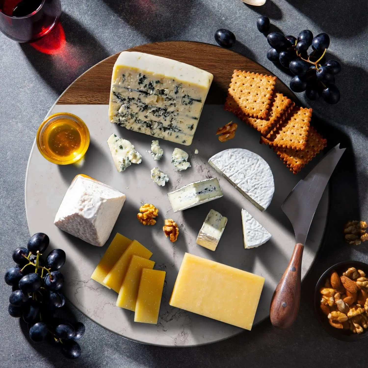 Factory wholesale marble cutting boards charcuterie board marble cheese board for Wedding parties