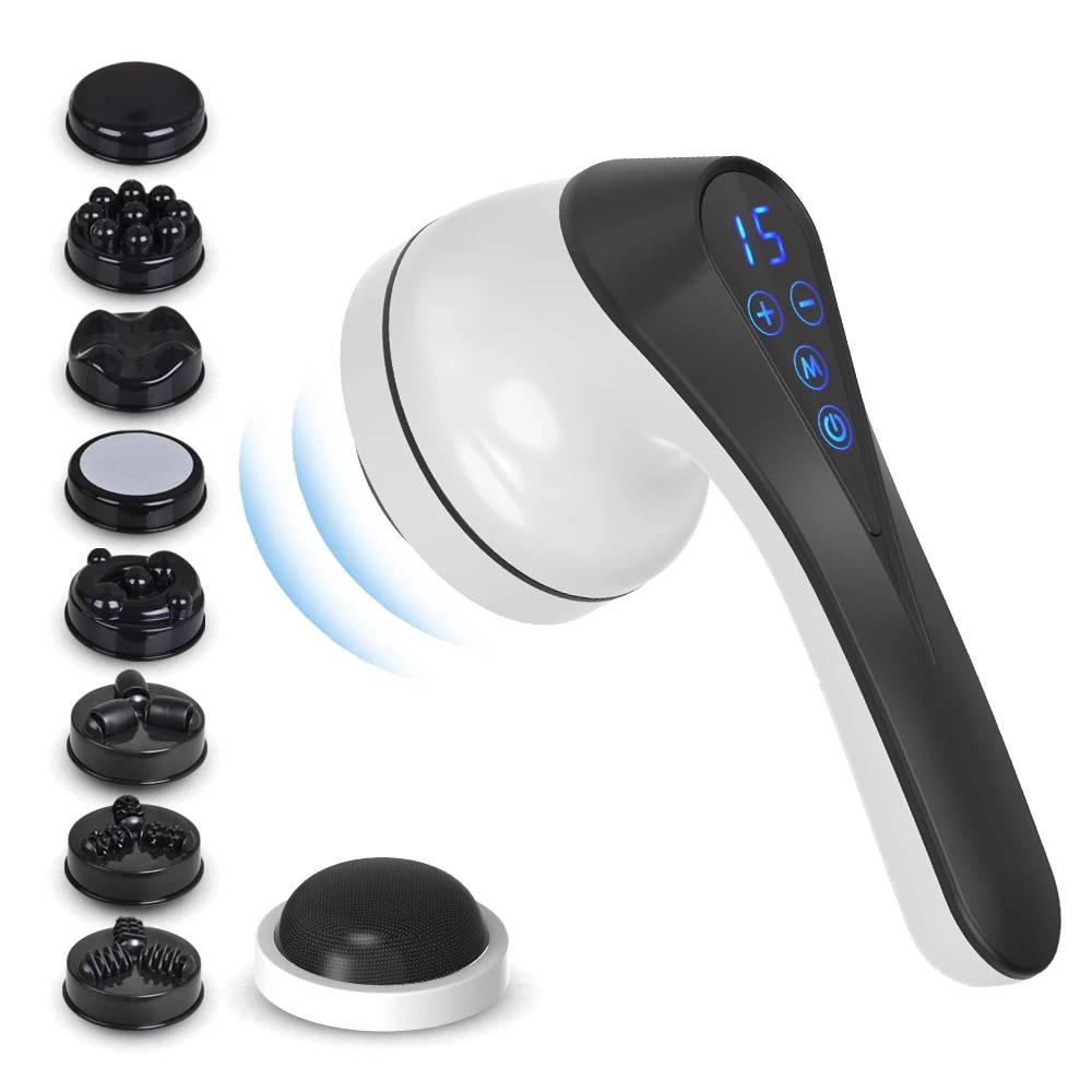 PL-665 Ekang 8 in 1 Touch Screen Deep Tissue Percussion Massager anti cellulite massager body slimming massager